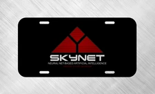 New for Terminator Skynet License Plate Auto Car Tag FREE SHIP Robot AI Movie 