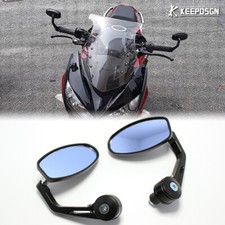 7/8" Bar End Mirrors Anti Glare For Kawasaki Ninja Z1000 Z400 Z650 ZX6R ZX10R GL