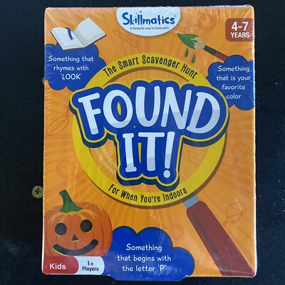 Skillmatics Card Game  Found It Indoor Edition The Smart Scavenger Hunt 4-7 Kids