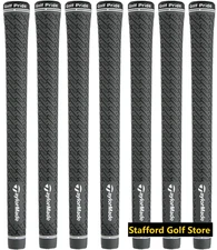 New TaylorMade Z-Grip By Golf Pride Standard Size .580R Grey/Black 50g- Set of 7