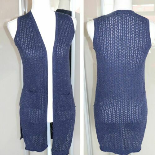 Camisole Fille Marks And Spencer - Coton Bleu Motif Géométrique - Taille 3-4 Ans - Décolleté Carré