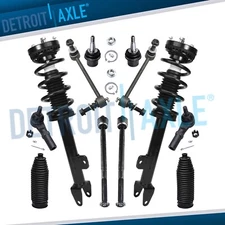 RWD Front Struts Tie Rods Sway Bars Ball Joints Boots for 2011-2014 Chrysler 300