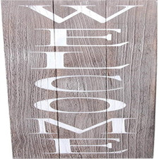 Premium Welcome Sign for Front Door Porch   5 Feet Tall Standing Vertical Wooden