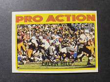 1972 Topps Football Calvin Hill Pro Action Dallas Cowboys Card #129