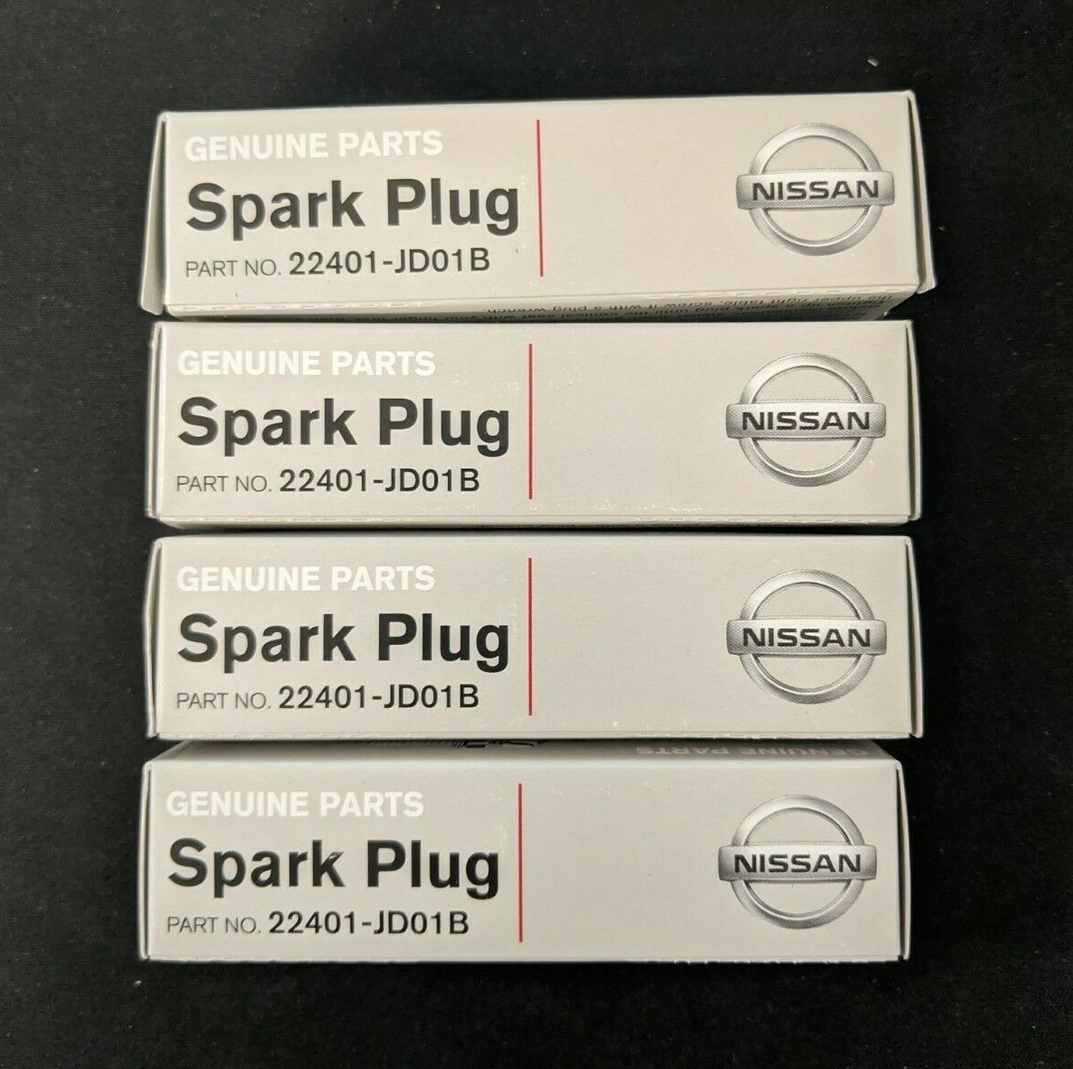 GENUINE OEM NISSAN IRIDIUM SPARK PLUG BY DENSO - SET OF 4 22401-JD01B
