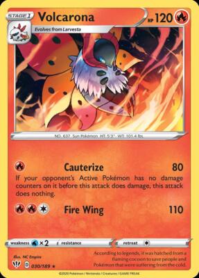 Pokemon Volcarona (30/202) Darkness Ablaze LP
