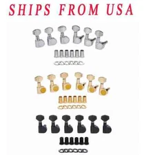 2 Pin Tuners Tuning Pegs Dual Pin Tuning Machine fits Squier Strat/Ibanez/Yamaha