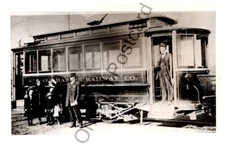 Puget Sound & Willapa Harbor Rail Raymond Washington Vintage Real Photo Postcard