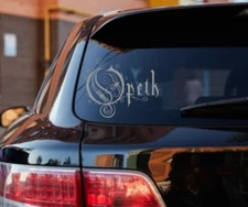 Opeth Car Decal Vinyl Band Logo Glossy Bumper Sticker Heavy Metal Progressive