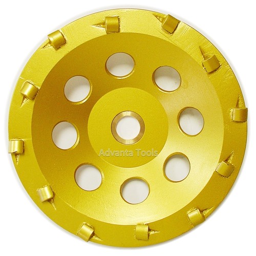 "Rueda de taza PCD de 6"" - cuarto redondo 12 segmentos con eje de 7/8"-5/8"" - Imagen 1 de 3