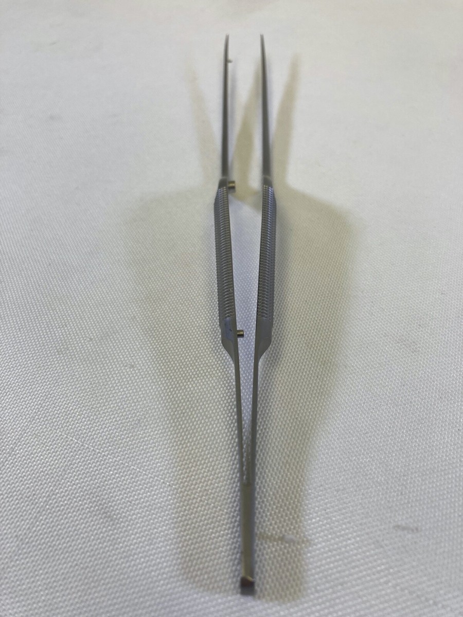 Scanlan 3789-20N Bayonet Micro Forceps 0.8mm Straight Diamond Dust