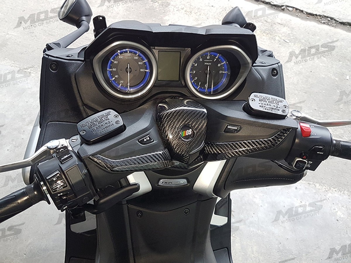 MOS Carbon Fiber Handlebar Trim Cover for Yamaha TMAX 530 560 2017