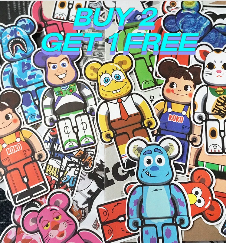 *BUY 2 GET 1 FREE* fashion bearbrick sticker supreme bape