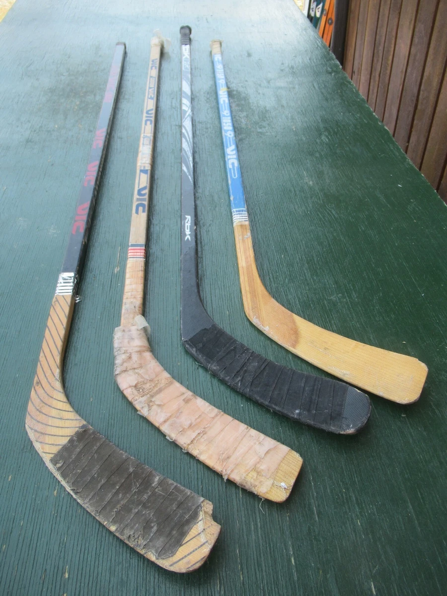 Set of 4 Vintage Wooden Hockey Stick Sticks RBK VIC | eBay