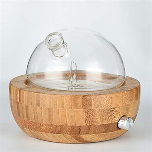 Essential Oil Diffuser Bamboo Glass Waterless Diffuser Cool Mist  Aromatherapy | eBay