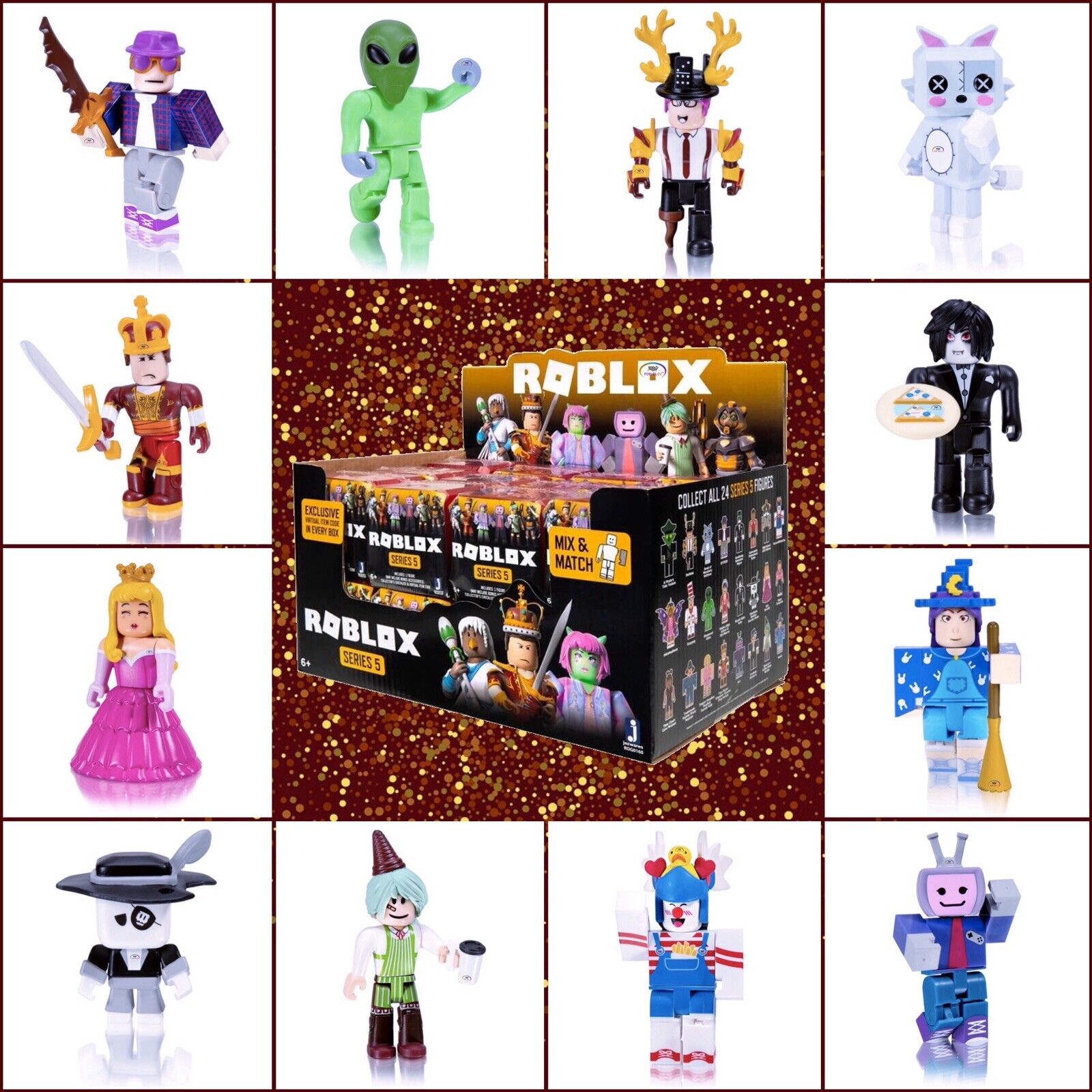 Roblox Celebrity Series 5 New Mystery Red Blind Box Action Figures Online Codes For Sale Online - details about new roblox celebrity mystery figures series 1 blind box