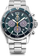 ORIENT Mako Solar Chronograph RN-TX0204E Men's Watch Sapphire Crystal F/S NEW