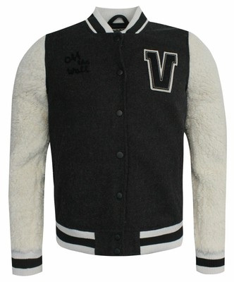fleece varsity jacket