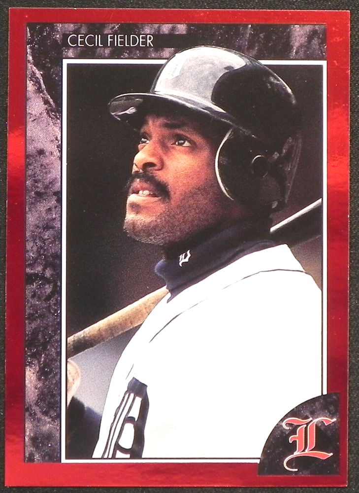 Cecil Fielder (1) 1992 LEGENDS Red Foil Border Card #3 _ Very Nice