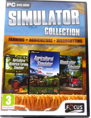 LANDWIRTSCHAFT, LANDWIRTSCHAFT & HOLZSCHNITT SIMULATOR - DREIERPACK PC SPIELE