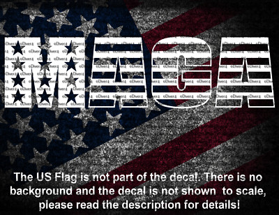 MAGA US Flag Car Van Truck Vinyl Decal US Seller Donald Trump
