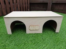 Guinea pig in and out double entrance shelter/hide/house ( FULLY ASSEMBLED)