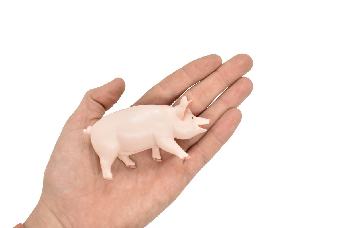 Pig Realistic Small Toy Model Plastic Replica Barn Farm