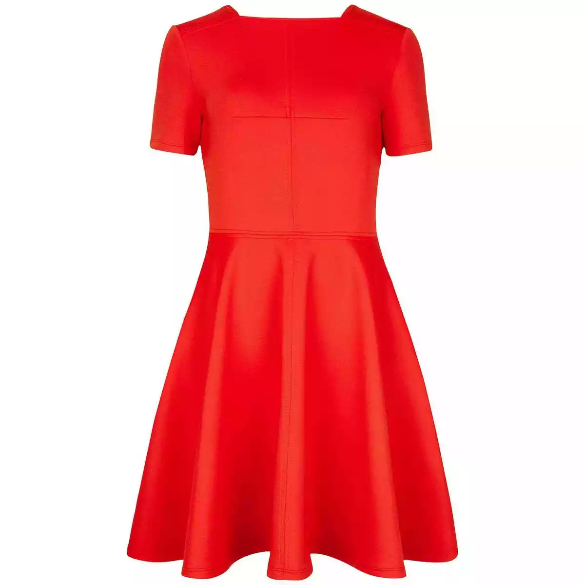 Bright orange sales skater dress