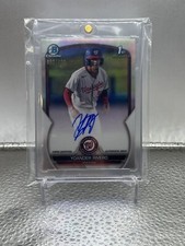 2023 Bowman Chrome Yoander Rivero Auto 1st RC Refractor  #158/499 Nationals Mint