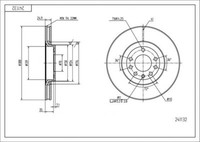 2X Hart 241 132 Bremsscheibe FüR Opel Saab