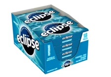 ECLIPSE Peppermint Sugar Free Chewing Gum, 18 Pieces (8 Packs)