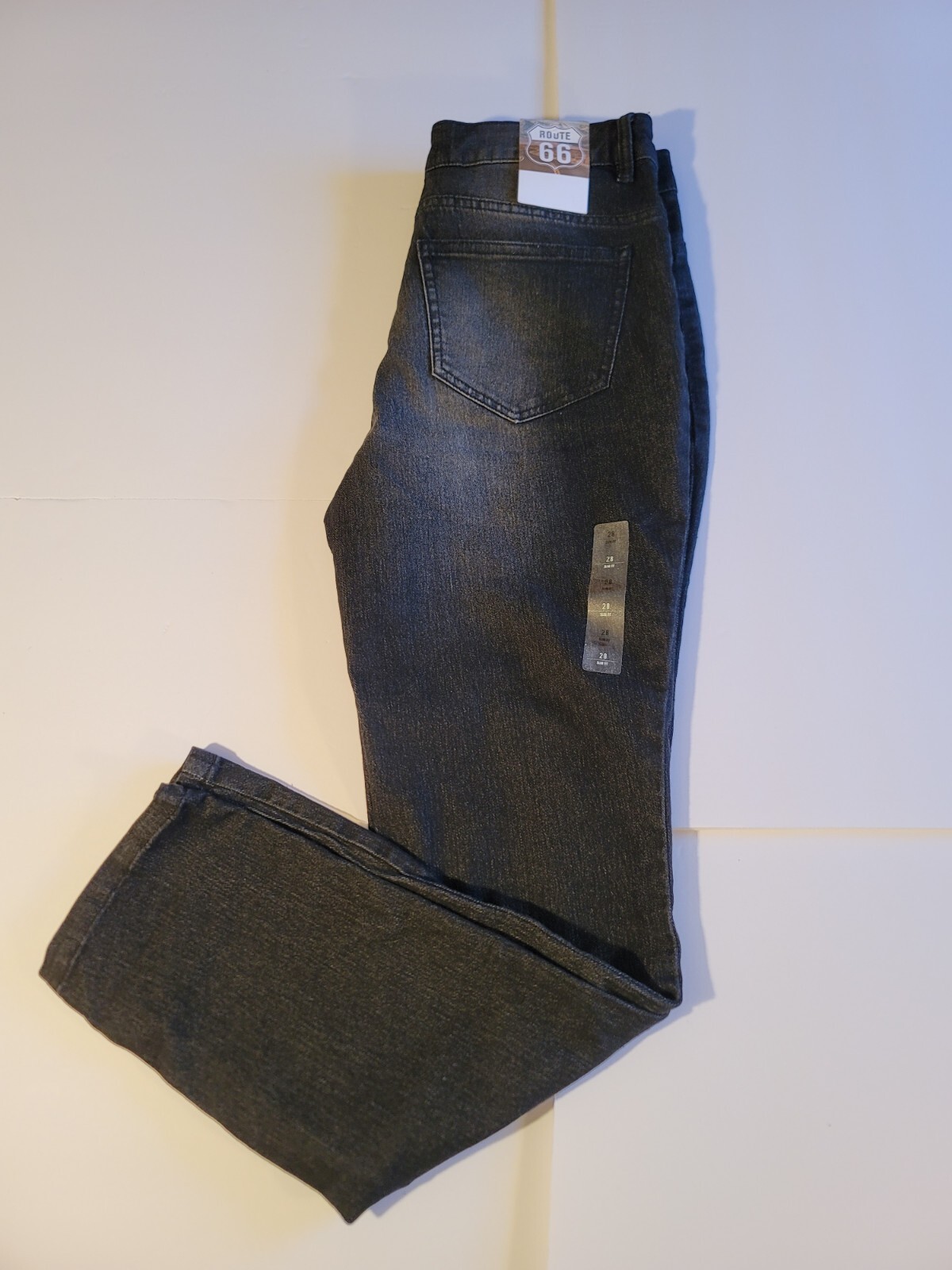 Y2K Vintage ROUTE 66 Women’s Size 28 Slim Fit Black Jeans  - Original Kmart TAG