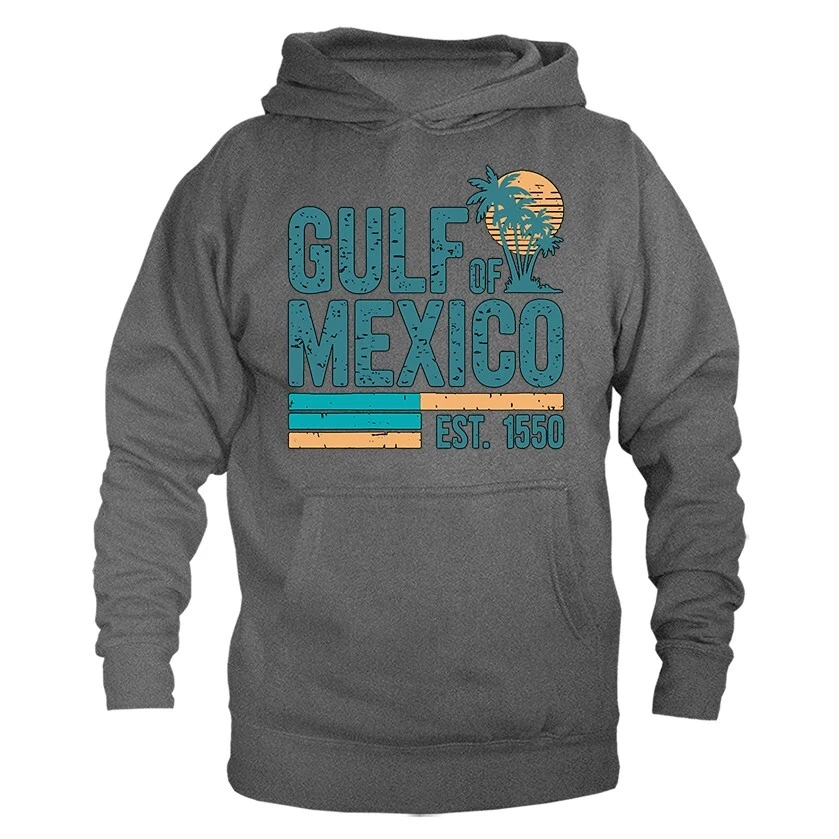 Gulf of Mexico Golfo de mexico Est 1550 Retro Vintage Beach Hoodie