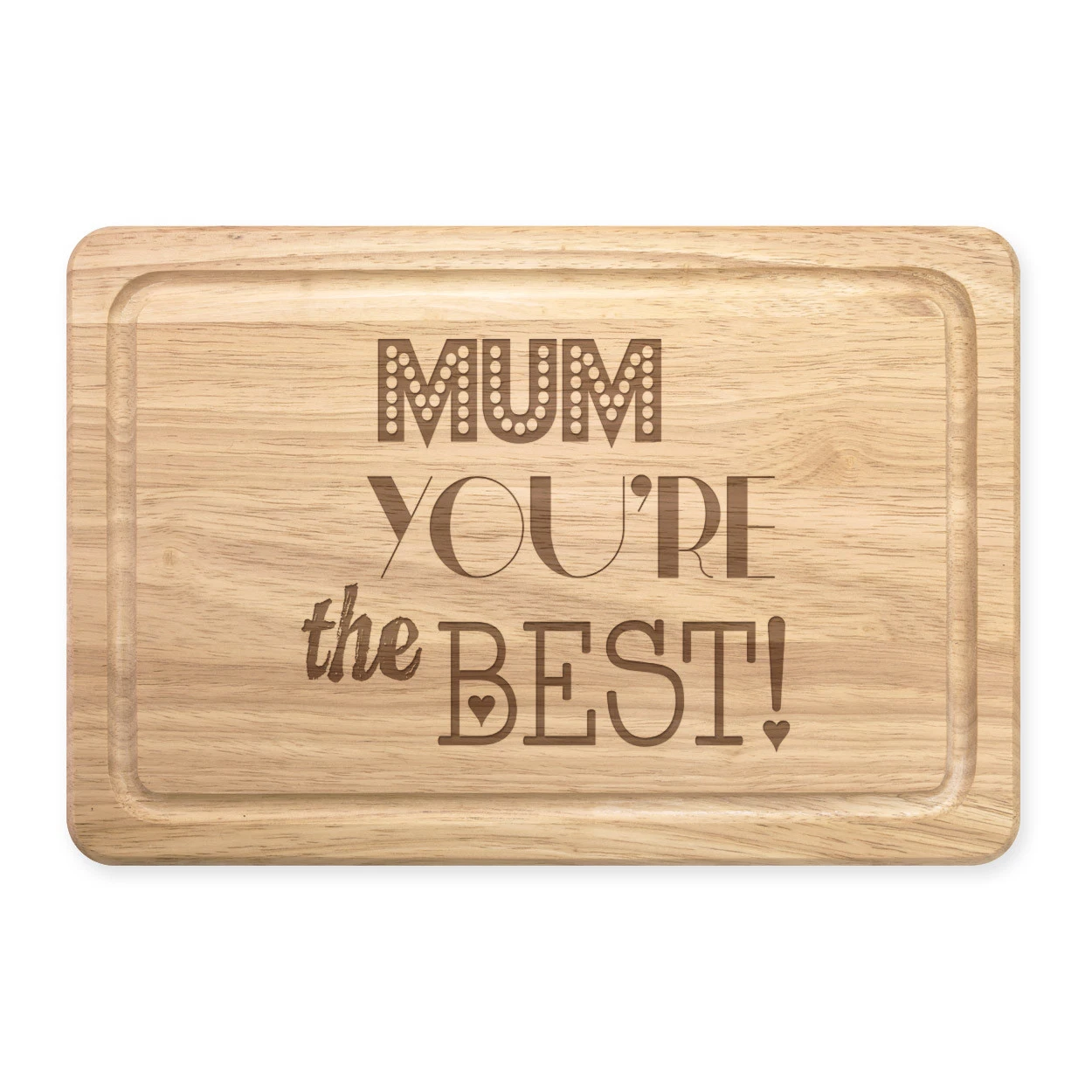 Mom You'Re Best Rectangular Wood Cutting Board - Funny Mother Day