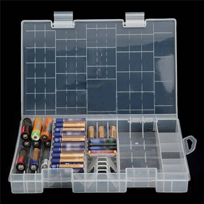 Akku Aufbewahrungsbox Batteriebox Hart Storage Case Box Für AA AAA C Batterie TD