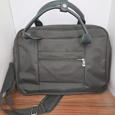 Samantha Brown Men's Laptop Messenger Essential Carry All Bag Khaki 16"x12"x7"