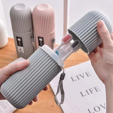1pc Travel Toothbrush Toothpaste Holder Case Portable Hygiene Storage Box - NEW