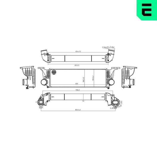 Era LadeluftküHler 672019 FüR Iveco Daily 6 5 Bus 26L11 29L11 29S11 35C11D 35S11-image