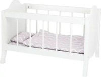 Small Foot 11778 - Puppengitterbett Mit ZubehöR, Holz, Puppenbett, Weiß | 11778