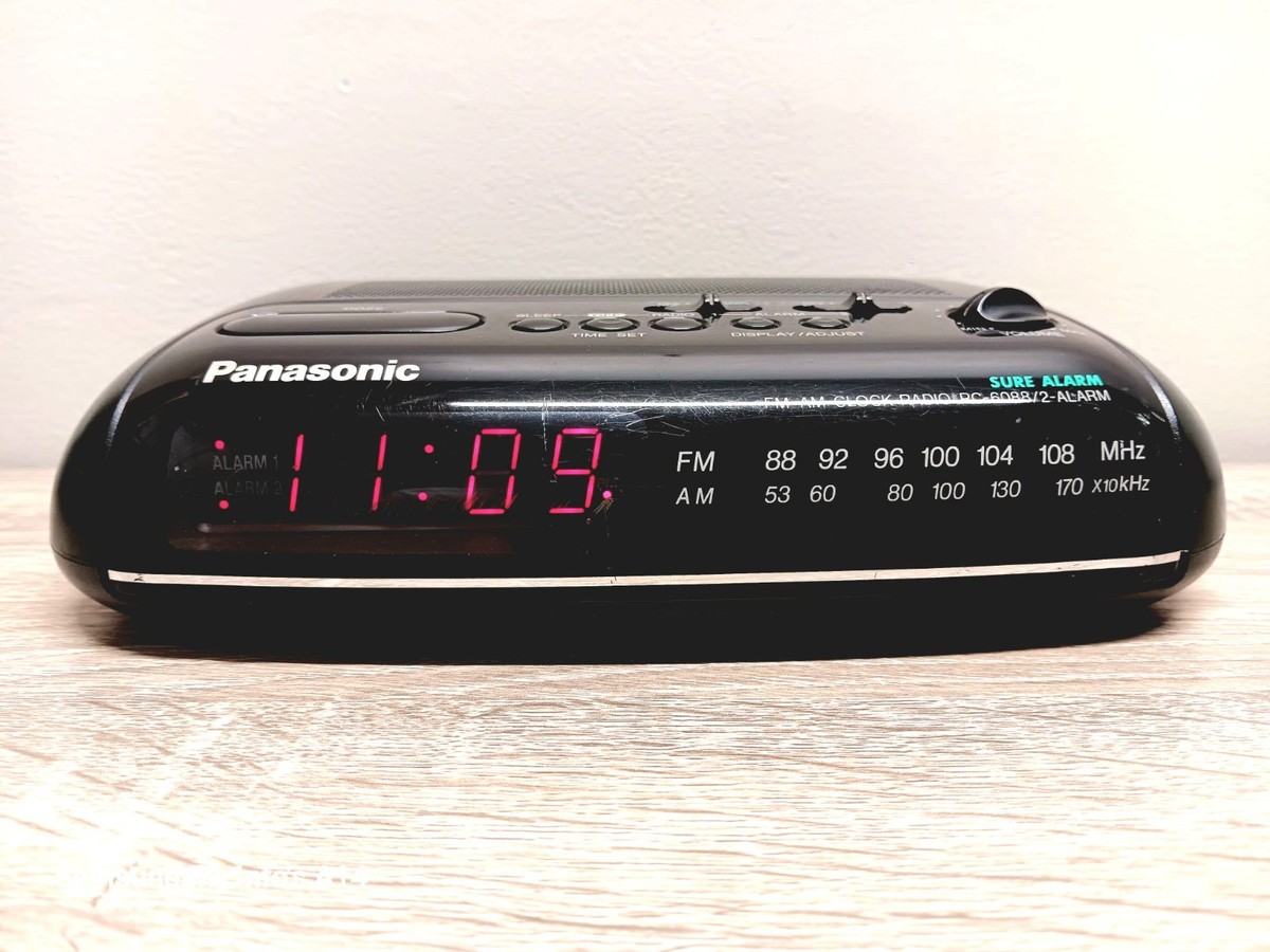 Panasonic RC-6088 AM/FM Dual Alarm Clock Radio Red LED Works | eBay