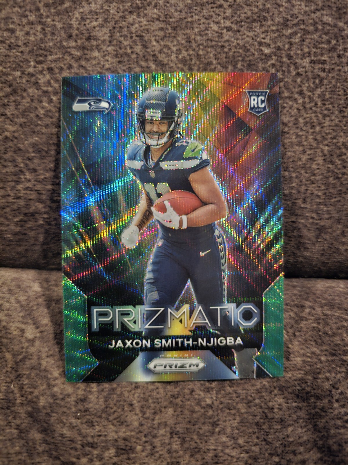 2023 Prizm Jaxon Smith-Njigba (RC)  Green Wave Prizmatic