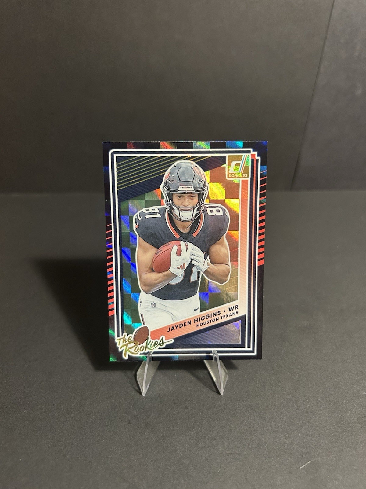 2025 Jayden Higgins Panini Donruss The Rookies Rookie Card #11 Houston Texans