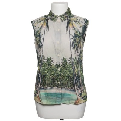 H&M, Kurzarmhemd, Größe: 36, Mehrfarbig, Bio-Baumwolle, Blumen, Damen #umx