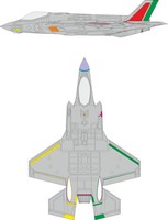 MW22 Eduard EX1157 F-35A Ram Coating Late 1/48 Mask For Italeri