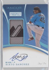 2020 Panini Immaculate Prospect Platinum 1/1 Sixto Sanchez Patch Auto 5ov