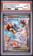Mega Lucario EX 179/132 PSA 10 Special Illust...