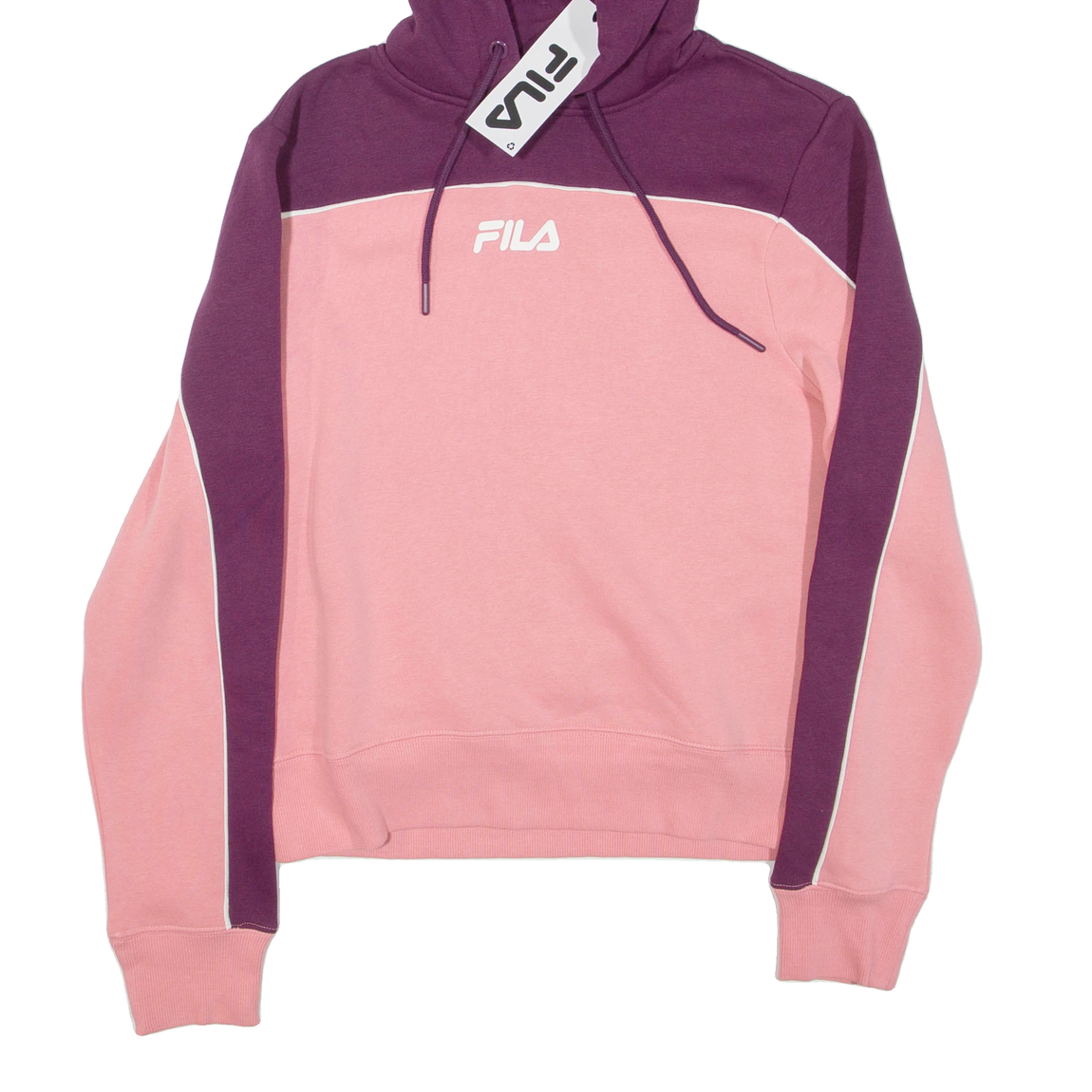 Felpa con cappuccio FILA Cropped Colourblock donna viola UK 12