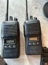  Lot of 2 Vertex Standard VX-180U Radios w/Batteries And Chargers/ UNTESTED