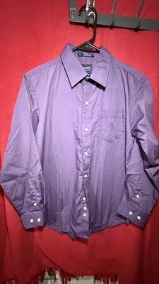 Arrow Purple Button Down Dress Shirt Size Youth 14