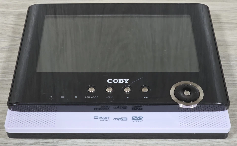 Coby TF-DVD7052 Portable DVD Player 7” Screen w/Adapter & Remote - TESTED - - Image 2 of 4